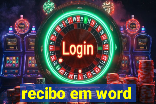 recibo em word